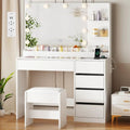 Table beaute gris clair pour coin nuit