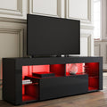 Meuble tele gris fonce 140 cm, gain de place