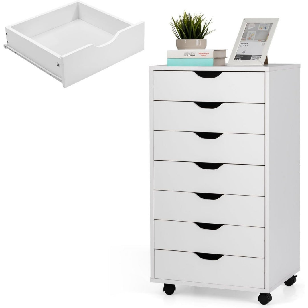 Commode pratique miroir en bois