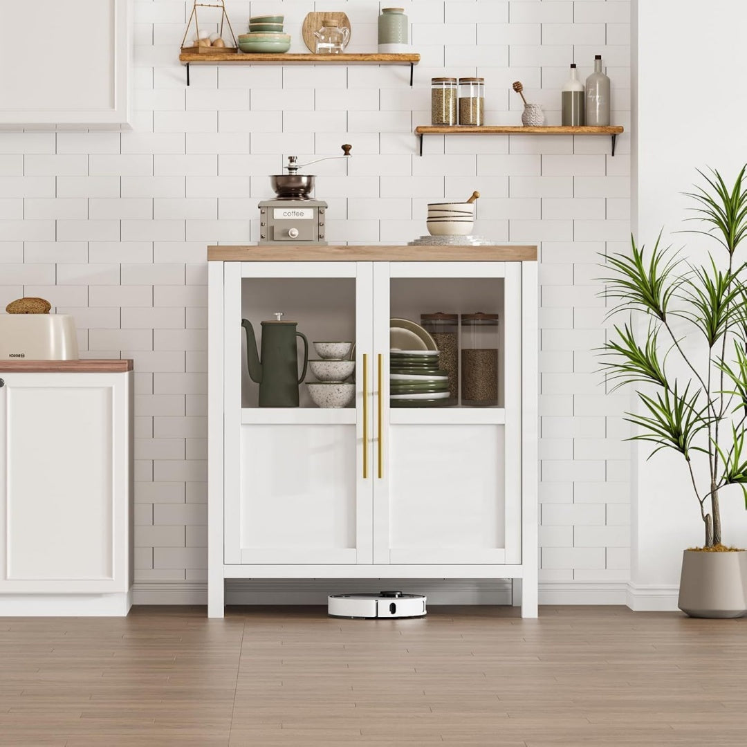 Buffet de rangement gris clair