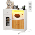 Buffet beige (83 x 40 x 80 cm), espace de rangement genereux
