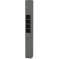 Colonne de rangement gris fonce 20 x 20 x 180 cm