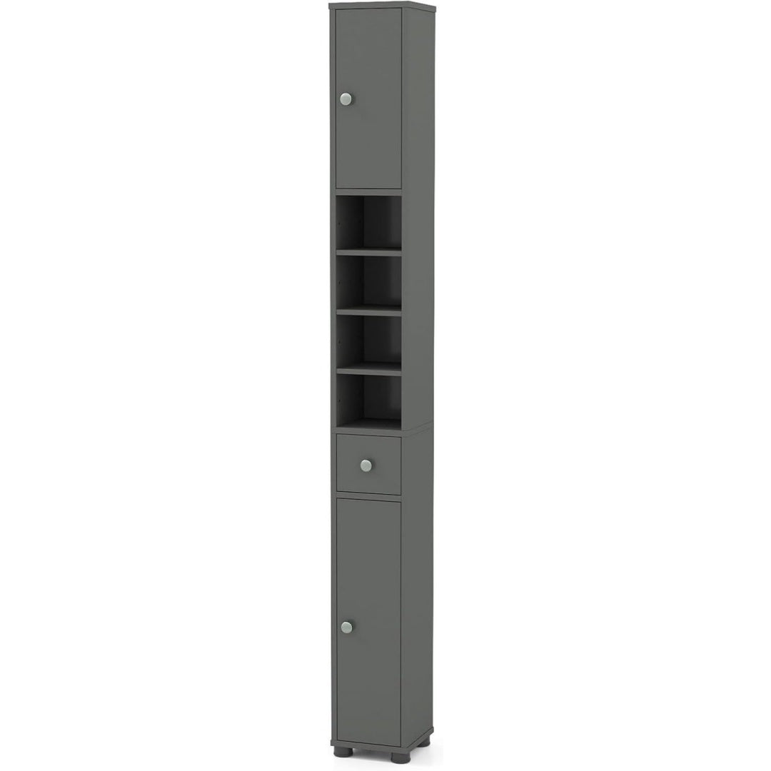 Colonne de rangement gris fonce 20 x 20 x 180 cm