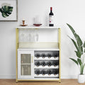 Casier a bouteilles contemporain en MDF et metal