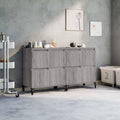 Touche classique credence gris en bois