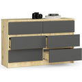 Commode gris fonce verrouillable minimaliste