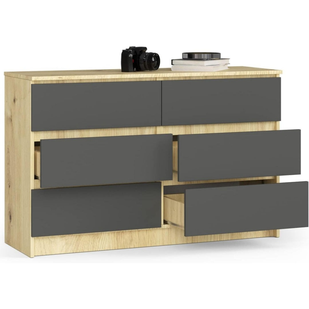 Commode gris fonce verrouillable minimaliste