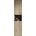 Format compact, meuble suspendu marron en bois gain de place