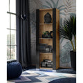 Vitrine noir en verre 55 x 159 x 35 cm