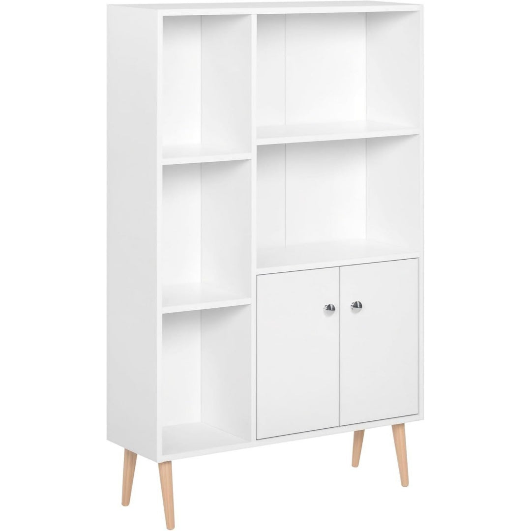 Meuble decoratif gris clair, 2 portes
