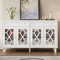 Buffet gris clair esprit vintage