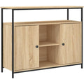 Marron buffet finition chene 100 x 35 x 80 cm
