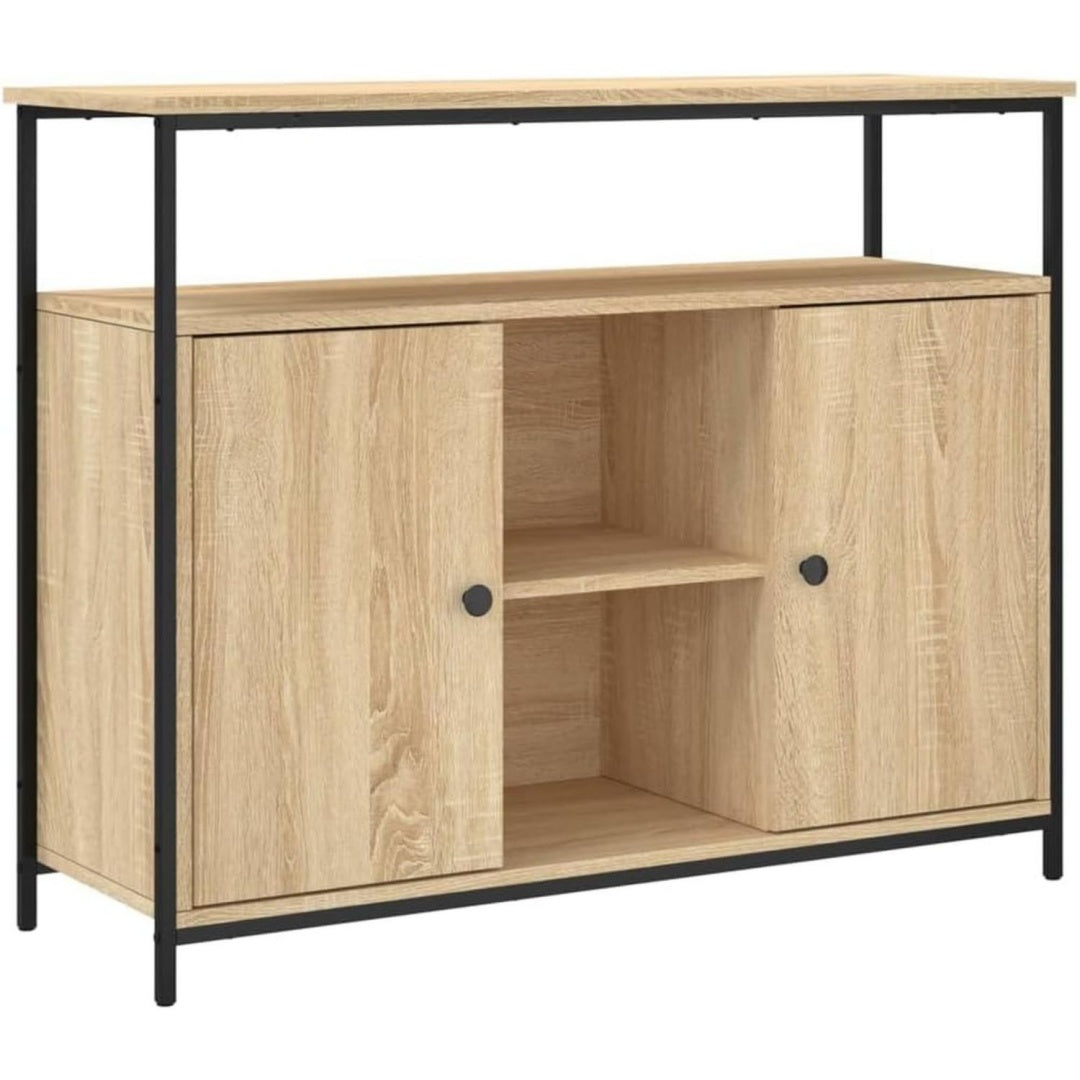 Marron buffet finition chene 100 x 35 x 80 cm