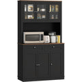 Buffet noir 100 x 40 x 180 cm design elegant
