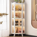 Armoire structure metallique gris clair a portes vitrees