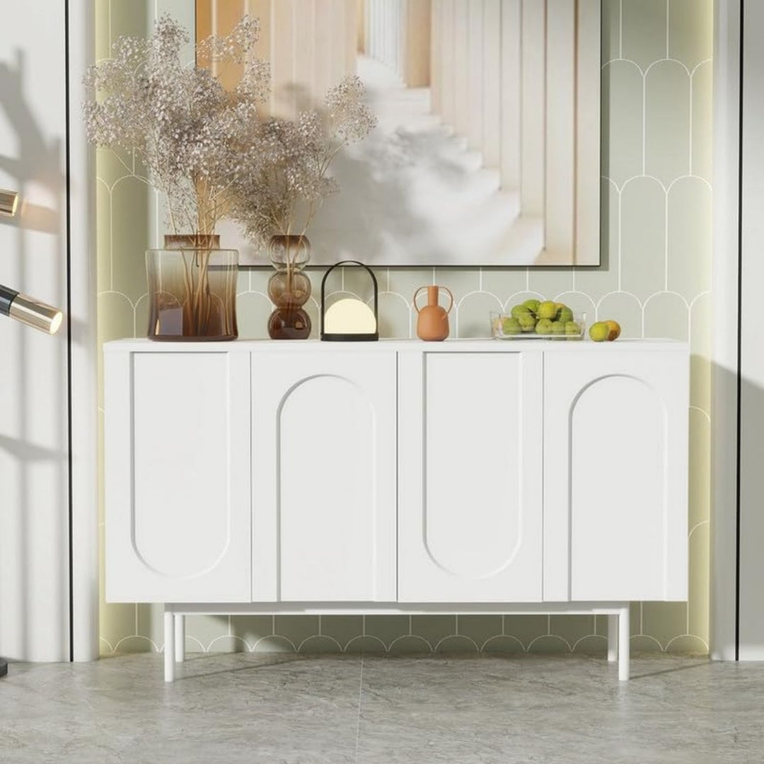 Buffet en MDF et metal pour la chambre
